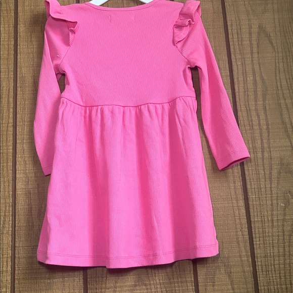 Pink Long Sleeve Ruffle Dress - Picture 3 of 5
